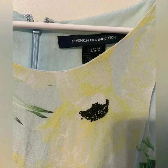 Floral French Connection Silk Poppy Print Romper 6 - Picture 2 of 4